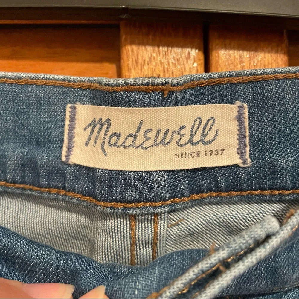 Madewell Women’s 9” High Riser Skinny Skinny Ripped Denim Jeans Sz 27 - Picture 7 of 8